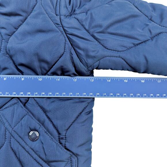 Baby Gap Navy Blue Quilted Jacket Coat  Preppy - Picture 8 of 9